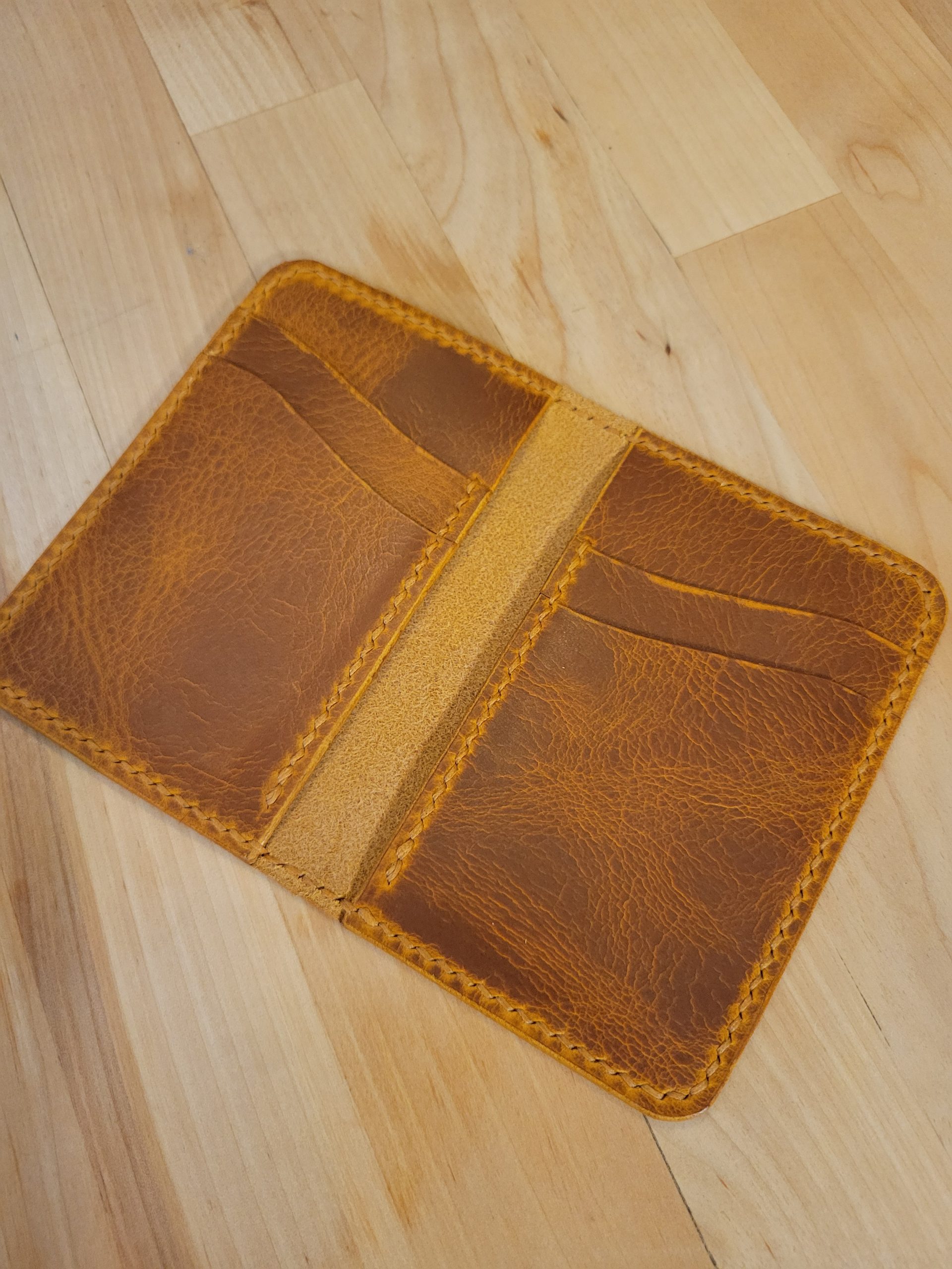 Bi-fold Portrait Leather Wallet