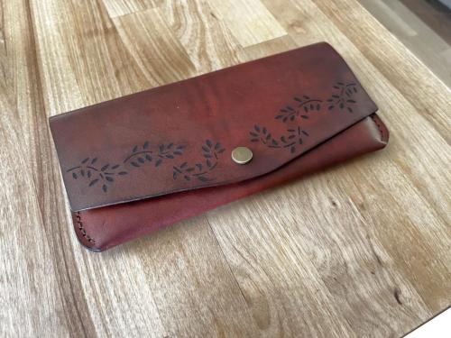 long leather wallet