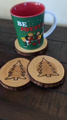 pine tree coaster