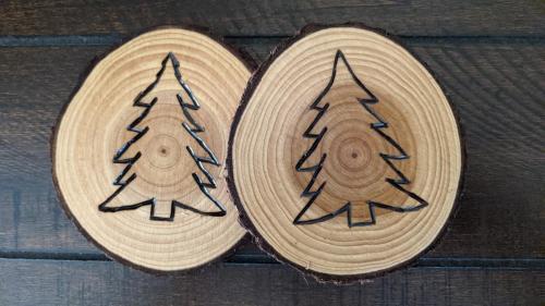 pine tree coaster