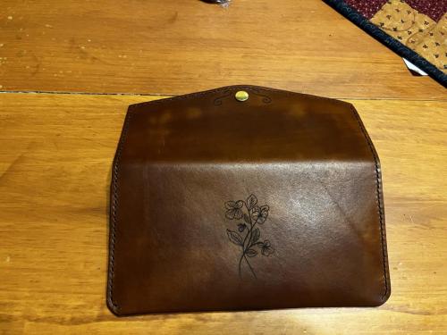 long leather wallet