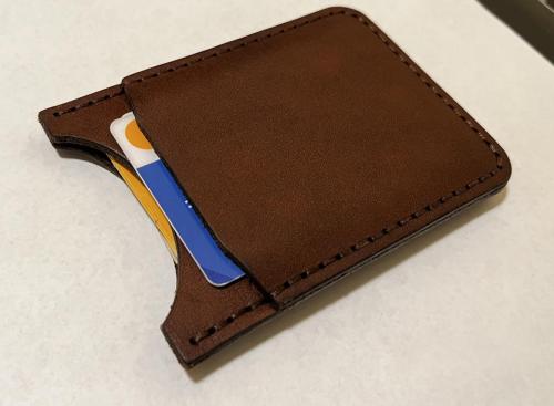 slim leather card holder