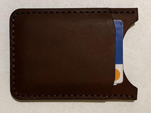 slim leather card holder