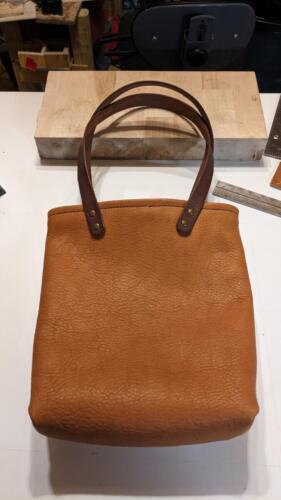 leather handbag