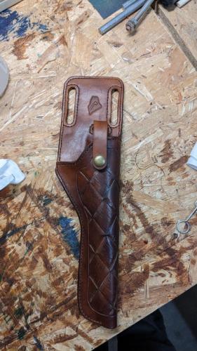 leather gun holster long barrel